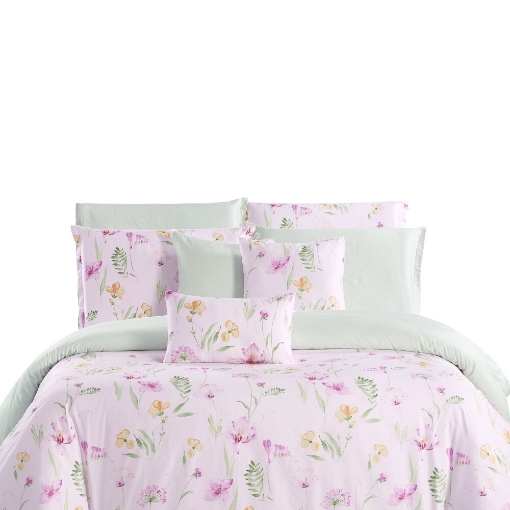 Picture of AKEMI Cotton Sateen Faith Quilt Cover Set | 100% Cotton 1250TC - Danica (Super Single / Queen / King)