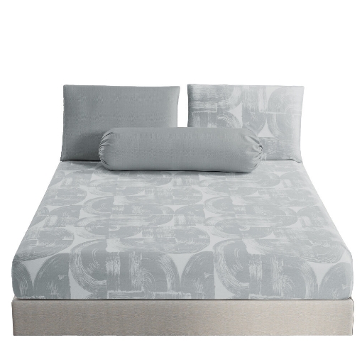 Picture of AKEMI Cotton Twill Adore Fitted Sheet Set | 100% Cotton 850TC - Alph (Super Single/ Queen/ King)