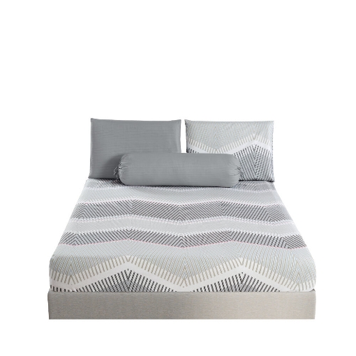 Picture of AKEMI Cotton Twill Adore Fitted Sheet Set | 100% Cotton 850TC - Salen (Super Single/ Queen/ King)