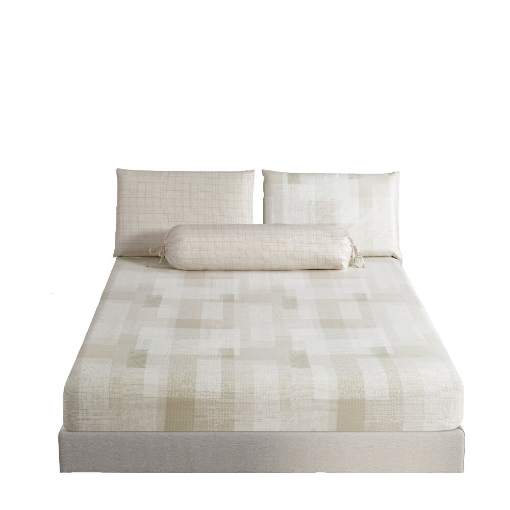 Picture of AKEMI Cotton Twill Adore Fitted Sheet Set | 100% Cotton 850TC - Velu (Super Single/ Queen/ King)