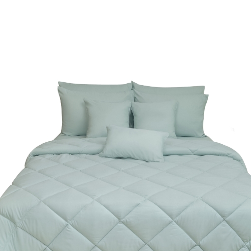 Picture of ai by AKEMI Colourkissed Collection Comforter Set | 100% MicroXT 700TC - Winter Mint (Super Single/Queen/King)