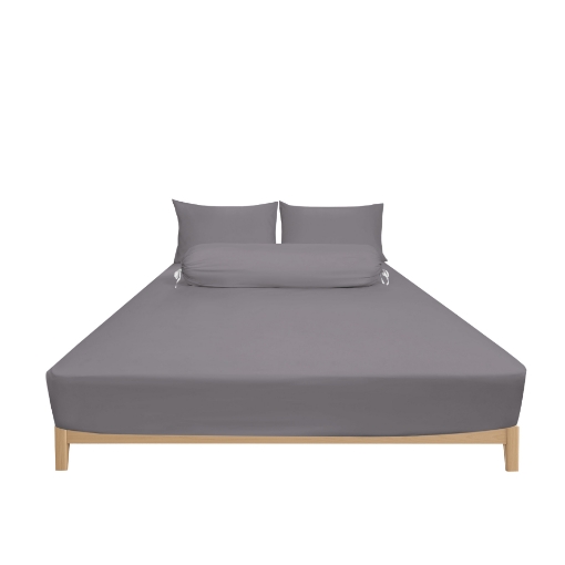 Picture of ai by AKEMI Colourkissed Collection Fitted Sheet Set | 100% MicroXT 700TC - Desert Lilac (Super Single/Queen/King)