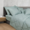 Picture of ai by AKEMI Colourkissed Collection Fitted Sheet Set | 100% MicroXT 700TC - Winter Mint (Super Single/Queen/King)