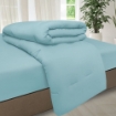 Picture of ai by AKEMI Colourtone Collection Comforter Set | 100% MicroXT 700TC - Sky Blue (Super Single/Queen/King)