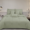 Picture of ai by AKEMI Colourtone Collection Comforter Set | 100% MicroXT 700TC - Foggy Green (Super Single/Queen/King)
