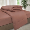 Picture of ai by AKEMI Colourtone Collection Comforter Set | 100% MicroXT 700TC - Clay Peach (Super Single/Queen/King)