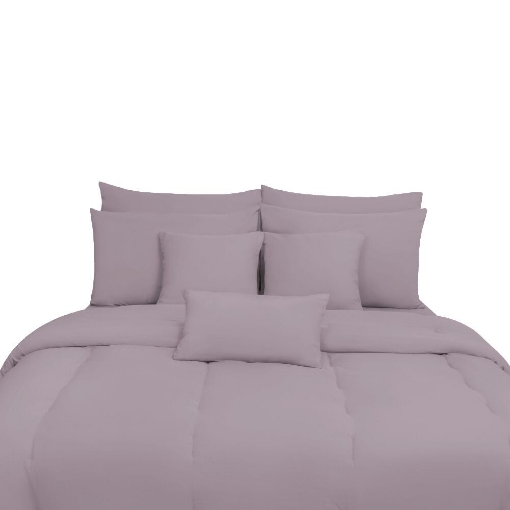 Picture of ai by AKEMI Colourtone Collection Comforter Set | 100% MicroXT 700TC - Ash Violet (Super Single/Queen/King)