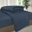 Picture of ai by AKEMI Colourtone Collection Comforter Set | 100% MicroXT 700TC - Midnight Blue (Super Single/Queen/King)