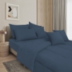 Picture of ai by AKEMI Colourtone Collection Comforter Set | 100% MicroXT 700TC - Midnight Blue (Super Single/Queen/King)