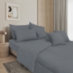 Picture of ai by AKEMI Colourtone Collection Comforter Set | 100% MicroXT 700TC - Aero Grey (Super Single/Queen/King)