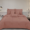 Picture of ai by AKEMI Colourtone Collection Fitted Sheet Set | 100% MicroXT 700TC - Clay Peach (Super Single/Queen/King)