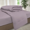 Picture of ai by AKEMI Colourtone Collection Fitted Sheet Set | 100% MicroXT 700TC - Ash Violet (Super Single/Queen/King)