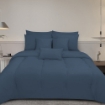Picture of ai by AKEMI Colourtone Collection Fitted Sheet Set | 100% MicroXT 700TC - Midnight Blue (Super Single/Queen/King)