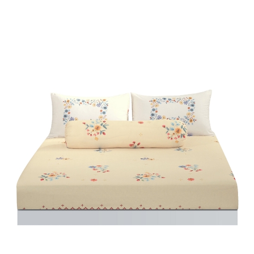 Picture of ai by AKEMI Dreamy Collection Fitted Sheet Set | 100% MicroXT 700TC - Ozia (Super Single/Queen/King)
