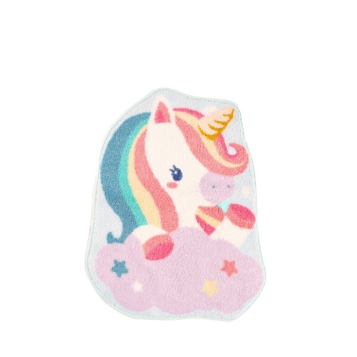 Picture of AKEMI Kids Anti Slip Microfibre Bath Mat - Hello Unicorn (50cm x 61.3cm)