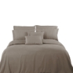 Picture of AKEMI Tencel Touch Clarity Fitted Sheet Set 900TC - Kirra Dusty Brown (Super Single/ Queen/ King)
