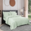 Picture of AKEMI Tencel Touch Clarity Fitted Sheet Set 900TC - Kirra Neutral Mint (Super Single/ Queen/ King)