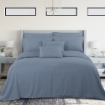 Picture of AKEMI Tencel Touch Clarity Fitted Sheet Set 900TC - Kirra Skate Blue (Super Single/ Queen/ King)