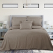 Picture of AKEMI Tencel Touch Clarity Quilt Cover Set 900TC - Kirra Dusty Brown (Super Single/ Queen/ King)