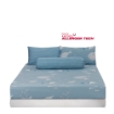 Picture of AKEMI Cotton Twill HeiQ Allergen Cheeky Cheeks Fitted Sheet Set 850TC - Shark Diving (Super Single/ Queen/ King)