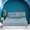 Picture of AKEMI Cotton Twill HeiQ Allergen Cheeky Cheeks Fitted Sheet Set 850TC - Shark Diving (Super Single/ Queen/ King)