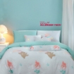 Picture of AKEMI Cotton Twill HeiQ Allergen Cheeky Cheeks Fitted Sheet Set 850TC - Mermaid Waltz (Super Single/ Queen/ King)
