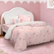 Picture of AKEMI Cotton Twill HeiQ Allergen Cheeky Cheeks Fitted Sheet Set 850TC - Happy Shells (Super Single/ Queen/ King)