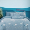 Picture of AKEMI Cotton Twill HeiQ Allergen Cheeky Cheeks Quilt Cover Set 850TC - Shark Diving (Super Single/ Queen/ King)
