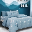 Picture of AKEMI Cotton Twill HeiQ Allergen Cheeky Cheeks Quilt Cover Set 850TC - Shark Diving (Super Single/ Queen/ King)