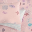 Picture of AKEMI Cotton Twill HeiQ Allergen Cheeky Cheeks Quilt Cover Set 850TC - Happy Shells (Super Single/ Queen/ King)