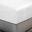 Picture of AKEMI TENCEL™ Lyocell Earnest Fitted Sheet Set 1200TC - Diedra White (Super Single/ Queen/ King)