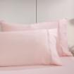 Picture of AKEMI TENCEL™ Lyocell Earnest Fitted Sheet Set 1200TC - Diedra Dearie Pink (Super Single/ Queen/ King)