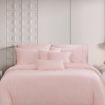 Picture of AKEMI TENCEL™ Lyocell Earnest Fitted Sheet Set 1200TC - Diedra Dearie Pink (Super Single/ Queen/ King)