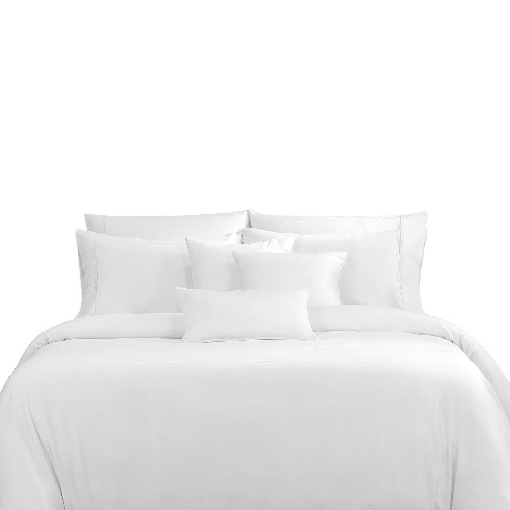 Picture of AKEMI TENCEL™ Lyocell Earnest Quilt Cover Set 1200TC - Diedra White (Super Single/ Queen/ King)