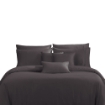 Picture of AKEMI TENCEL™ Lyocell Earnest Quilt Cover Set 1200TC - Loreta Grey (Super Single/ Queen/ King)