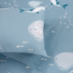 Picture of AKEMI Cotton Twill HeiQ Allergen Cheeky Cheeks Children Pillow Case 850TC (2pc) - Shark Diving