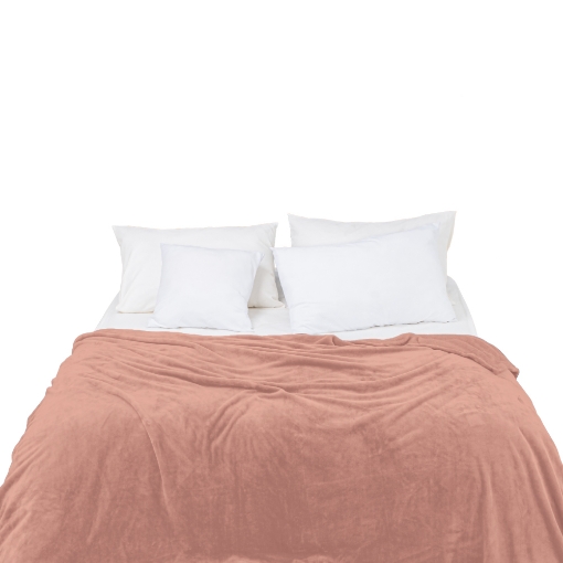 Picture of AKEMI Colourlush Flannel Blanket - Cheerful Orange (150cm x 200cm)