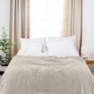 Picture of AKEMI Colourlush Flannel Blanket - Paddy Beige (150cm x 200cm)