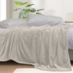 Picture of AKEMI Colourlush Flannel Blanket - Paddy Beige (150cm x 200cm)