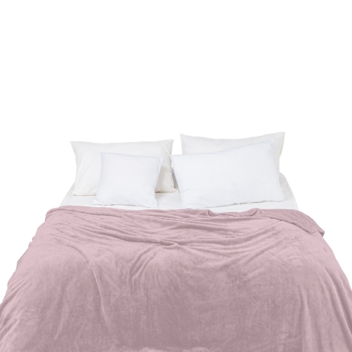 Picture of AKEMI Colourlush Flannel Blanket - Toy Pink (150cm x 200cm)