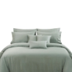 Picture of AKEMI TENCEL™ Lyocell Earnest Quilt Cover Set 1200TC - Niobe Meadow Green (Super Single/ Queen/ King)