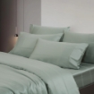 Picture of AKEMI TENCEL™ Lyocell Earnest Quilt Cover Set 1200TC - Niobe Meadow Green (Super Single/ Queen/ King)
