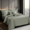 Picture of AKEMI TENCEL™ Touch Colour Elegance Fitted Sheet Set 1250TC - Bush Green (Super Single/ Queen/ King)