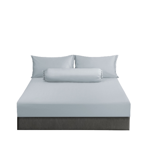 Picture of AKEMI TENCEL™ Touch Colour Elegance Fitted Sheet Set 1250TC - Somber Blue (Super Single/ Queen/ King)