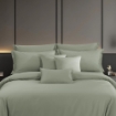 Picture of AKEMI TENCEL™ Touch Colour Elegance Quilt Cover Set 1250TC - Bush Green (Super Single/ Queen/ King)