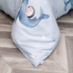Picture of AKEMI TENCEL™ Lyocell Tickle Fun Quilt Cover Set 900TC - Narwhal Dream (Super Single/Queen/King)