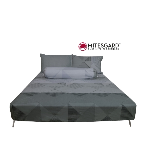 Picture of AKEMI Cotton Essentials Enclave Joy Fitted Sheet Set | 100% Cotton 650TC - Willamet (Super Single/ Queen/ King)