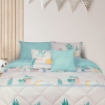 Picture of AKEMI Cotton Essentials Jovial Kids Comforter Set 600TC - Cats On Shelf (Super Single/ Queen/ King)