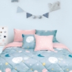 Picture of AKEMI Cotton Essentials Jovial Kids Comforter Set 600TC - Space Doodle (Super Single/ Queen/ King)