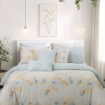 Picture of AKEMI Cotton Twill Adore Quilt Cover Set | 100% Cotton 850TC - Miriel (Super Single/Queen/King)